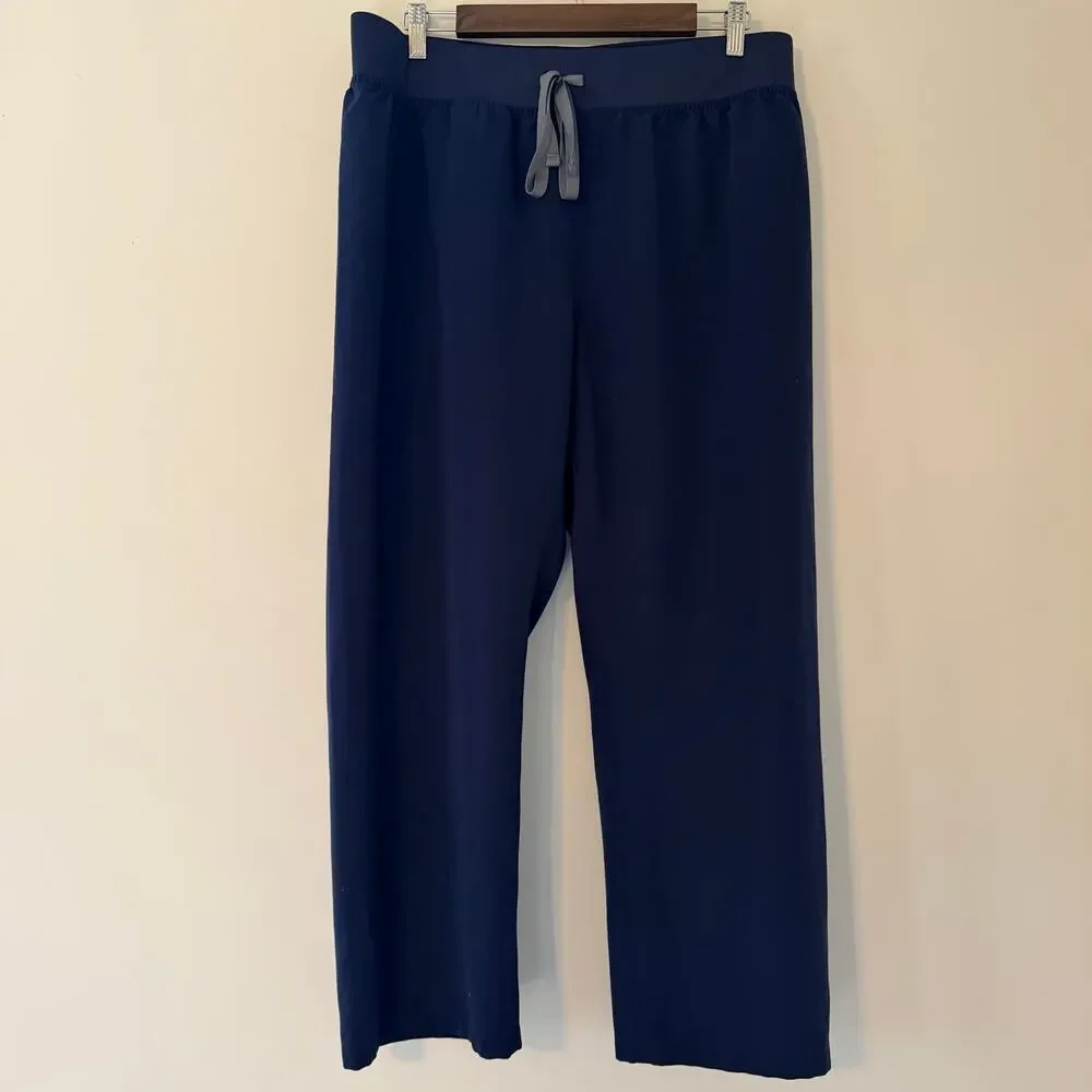 Figs Men's HW Livingston Scrub Pants Navy Blue Size 3XL Uniform Scrubs